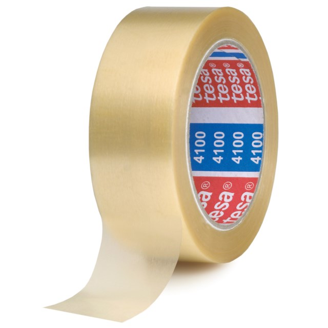 Packtejp Tesa 4100 transparent 38mm x 66m - 38mmx66m - 1