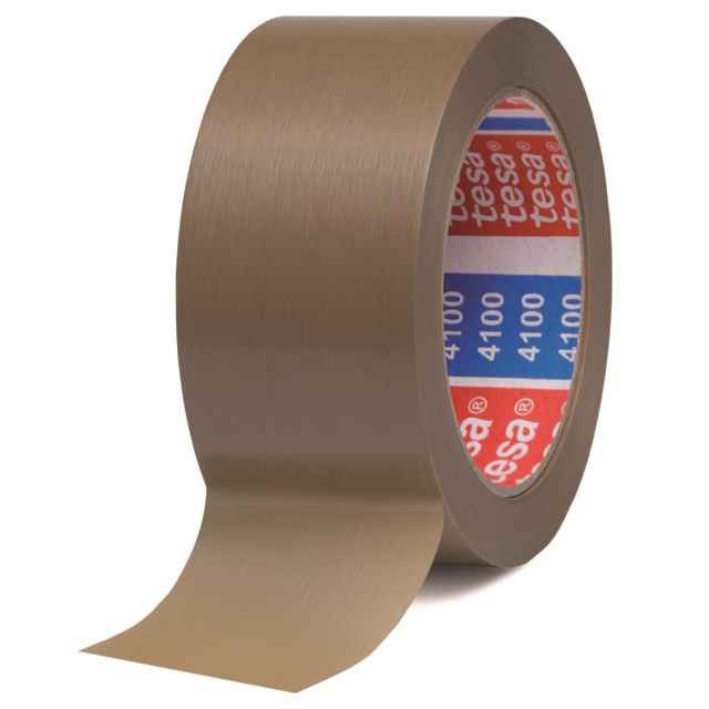Packtejp Tesa 4100 brun 50mm x 66m - 50mmx66m - 1