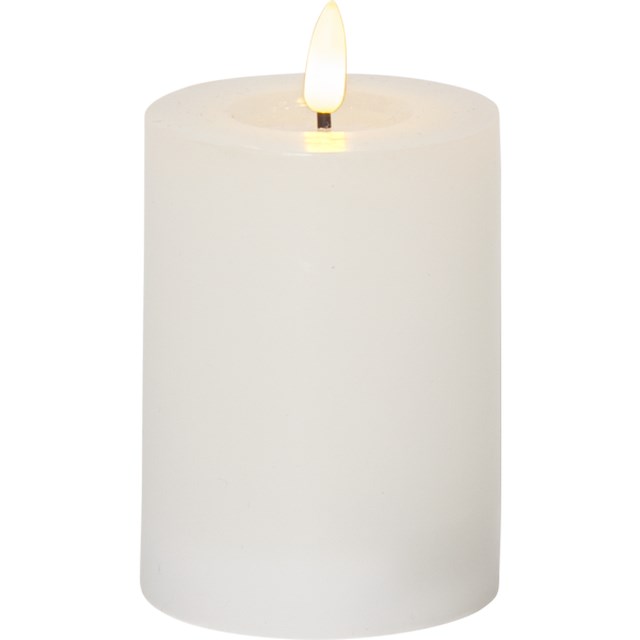 LED Blockljus Flamme Flow Vit 7,5x12,5cm - 1