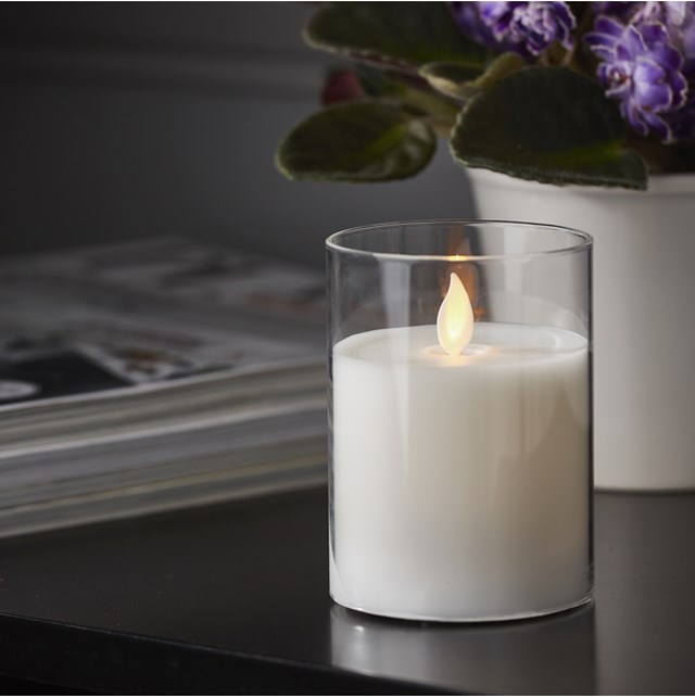 Blockljus M-Twinkle LED Ø 7,5x10 cm - 1