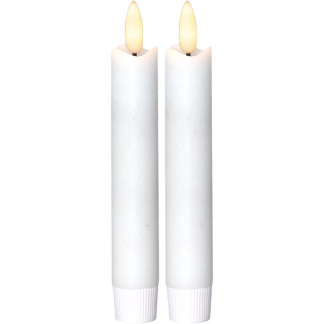 LED Antikljus Flamme Vit 2,1x15cm - 1