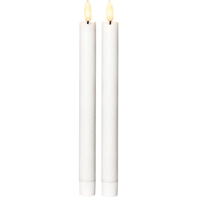LED Antikljus 2-p Flamme Vit 2,1x25cm - 1
