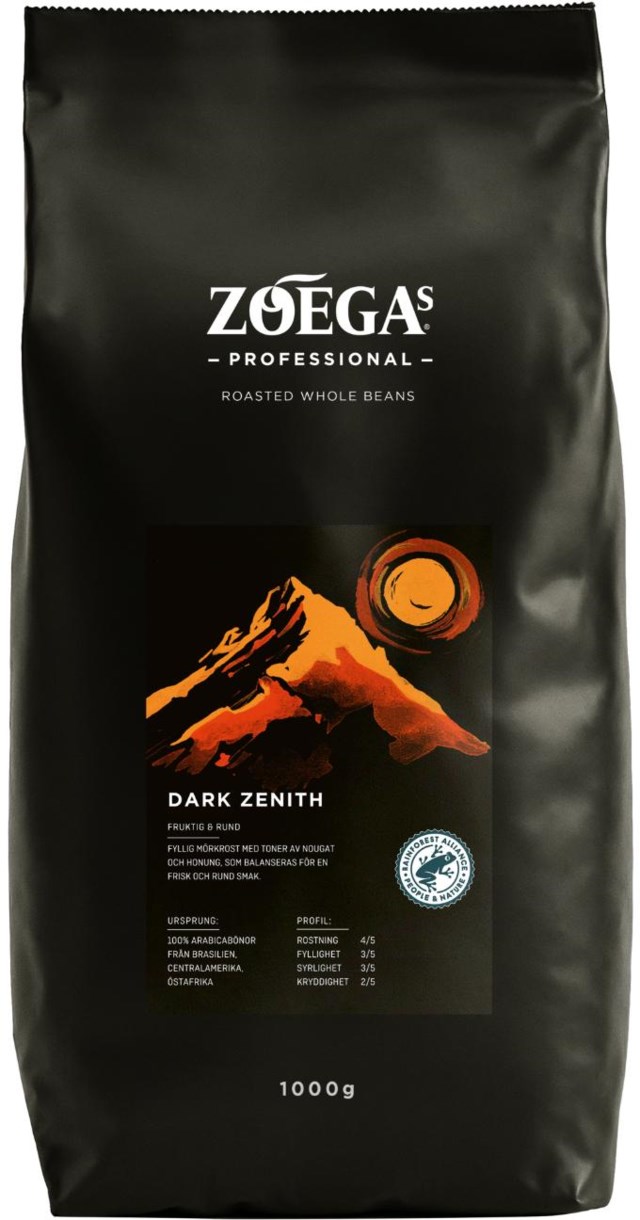 Kaffe  Zoégas Dark Zenith bönor 6x1kg /krt - 1