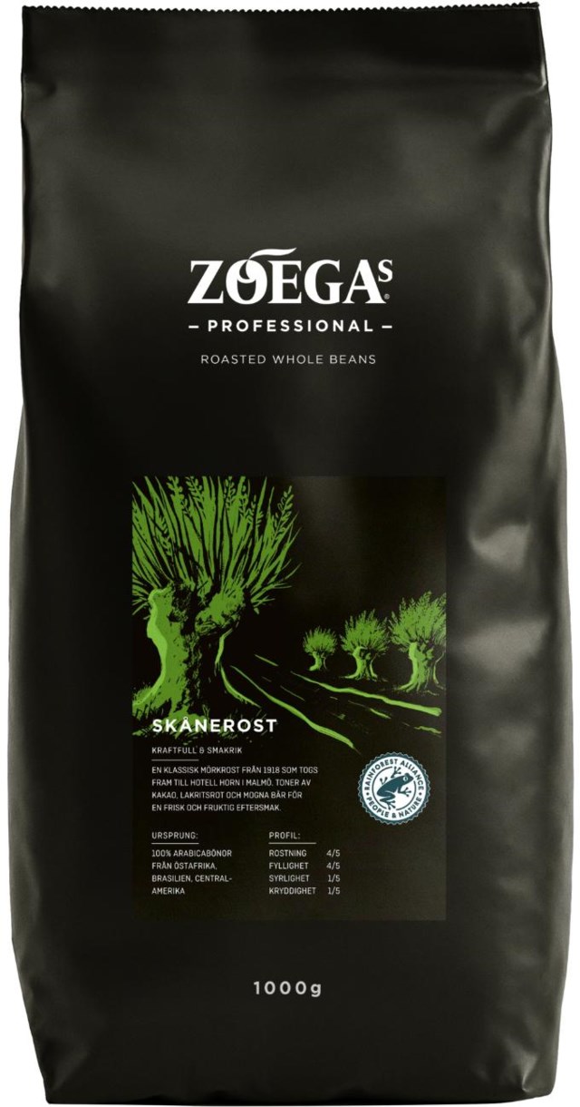 Kaffe  Zoégas Skånerost bönor 1000 g - 1kg - 1