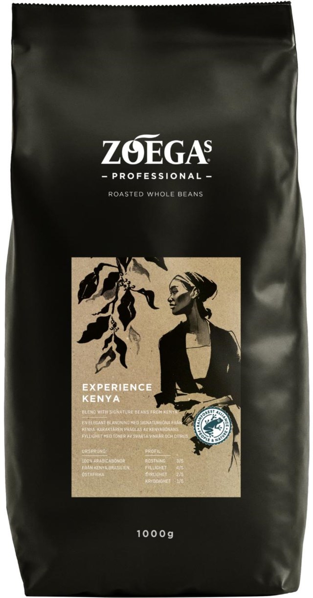 Kaffe  Zoégas Experience Kenya bönor 6x1kg/krt - 1kg - 1