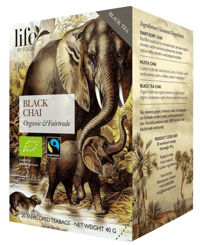 Te LIFE BY FOLLIS Svart chai 20/fp - 1