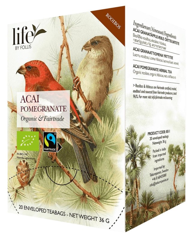 Te LIFE BY FOLLIS Acaí granatäpple 20/fp - 1