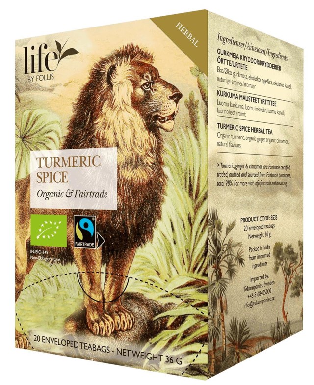 Te LIFE BY FOLLIS Gurkmeja kryddor 20/fp - 1