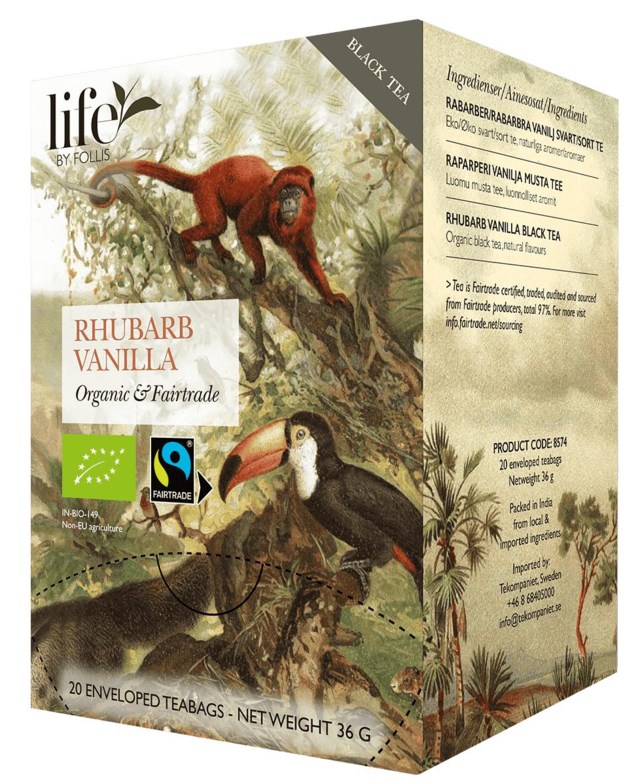 Te LIFE BY FOLLIS Rabarber vanilj 20/fp - 1