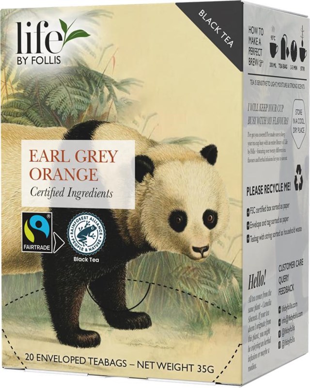 Te LIFE BY FOLLIS Earl Grey Orange 20/fp - 1