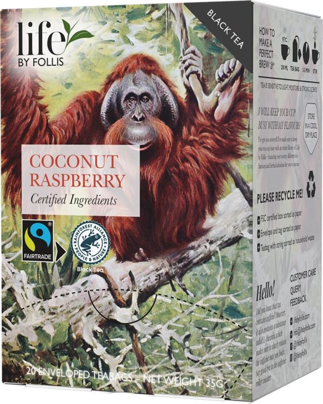 Te LIFE BY FOLLIS Coconut Raspberry 20/fp - 1