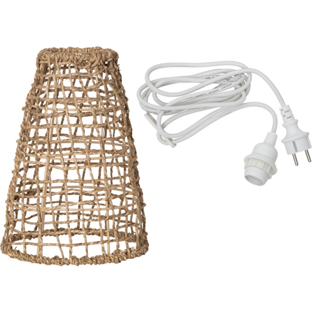 Lampskärm Star Trading Tove + Ute, transparent, E27-sockel - 1