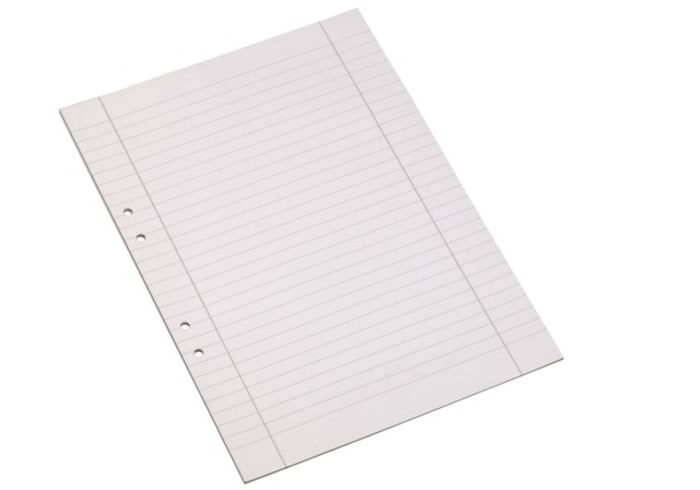 Arbetsblad A4 linj. 9mm dubbelt mariginal, 500st/fp - A4 - 1