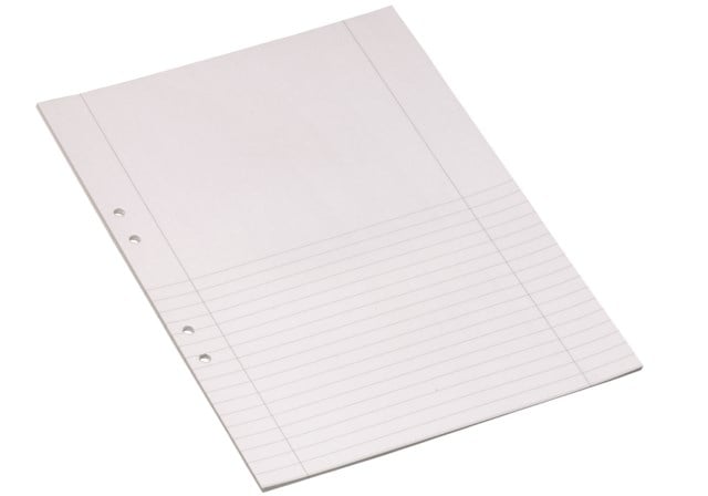 Arbetsblad A4 linj. 1/2 linj 14,5mm utan marginal, 500st/fp - A4 - 1