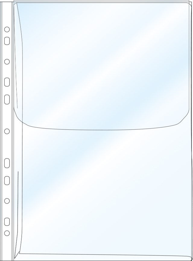 Bälgficka Bantex med klaff A4 0,2 10st/fp - A4 - 1