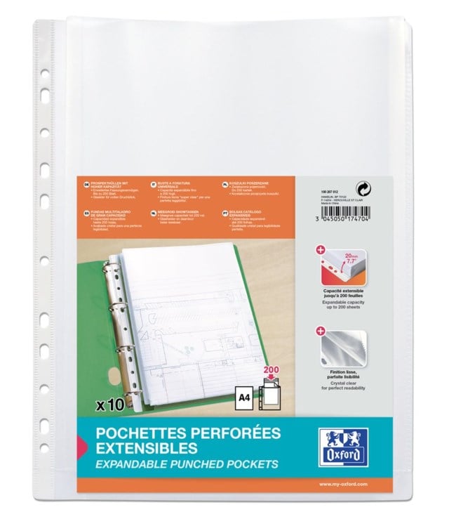 Bälgficka Elba klar A4 0,2 10st/fp - A4 - 1