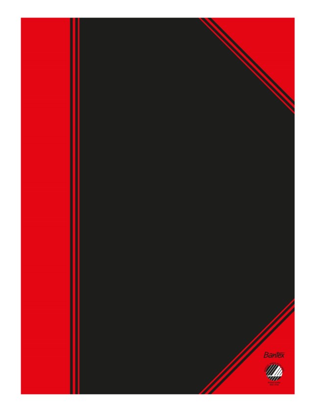 Kinabok A5 svart/röd - A5 - 1