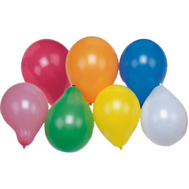 Ballonger Papstar blandade färger 100/fp - 1