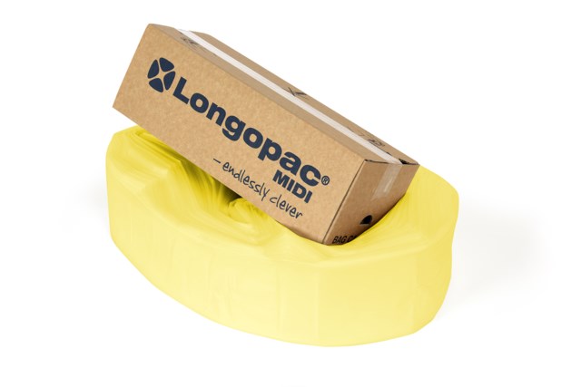 Sopsäcksslang Longopac Midi gul - 85m - 1
