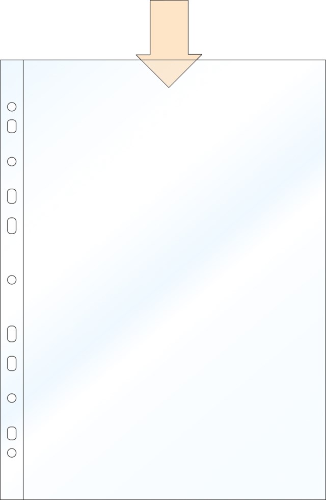 Plastficka Nordic Office klar A4 0,06 100st/fp - C5 H2 - 1