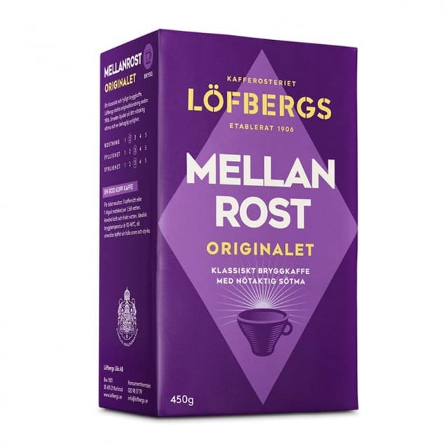 Kaffe Löfbergs Mellanrost  450g Brygg - 450g - 1