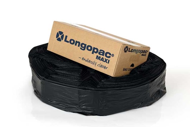Sopsäcksslang Longopac Maxi svart - 110m - 1