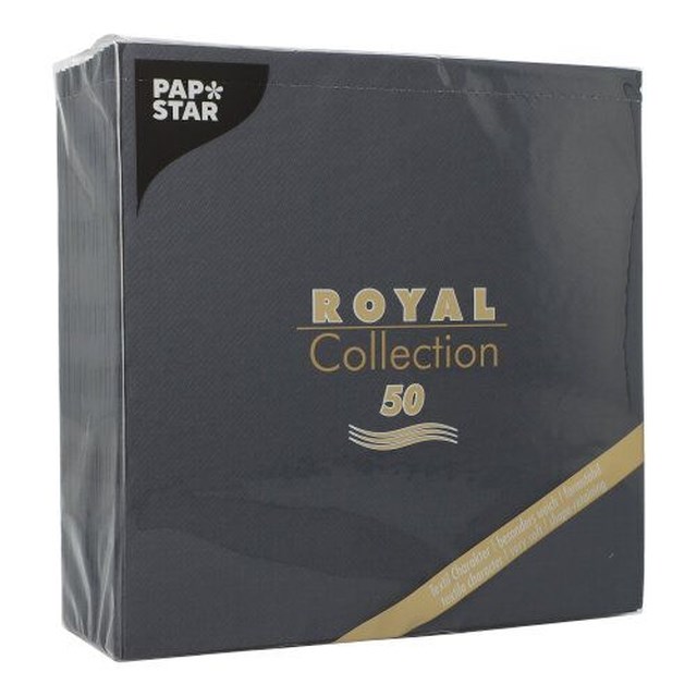 Servett Premium 40x40 cm svart 50/fp - 400x400mm - 1