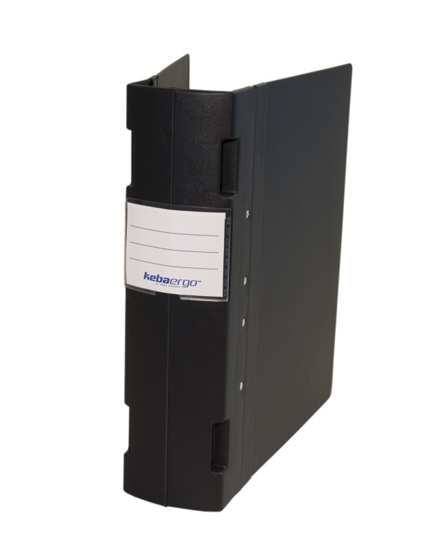 Gaffelpärm Keba Ergo A4 80mm svart - A4 - 1