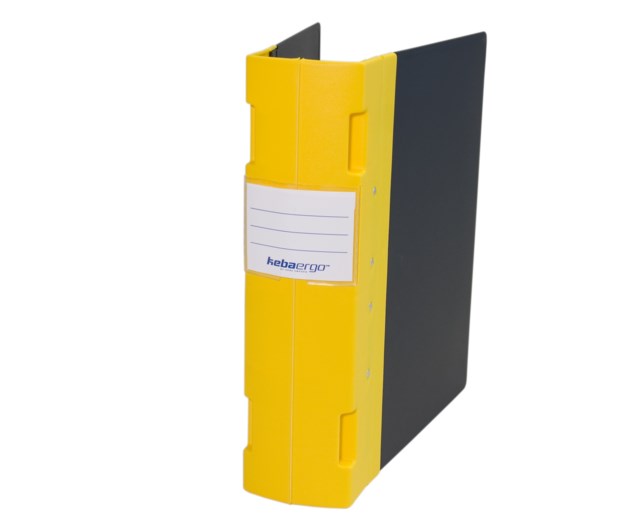 Gaffelpärm Keba Ergo A4 80mm gul - A4 - 1