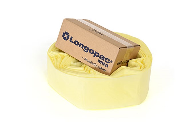Sopsäcksslang Longopac Mini gul - 60m - 1