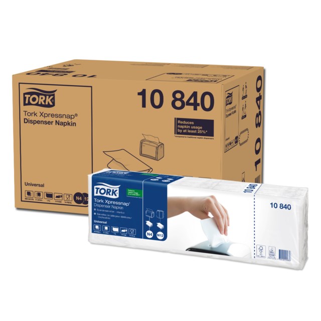 Servett Tork N4 Xpressnap vit 1125st/fp - 1