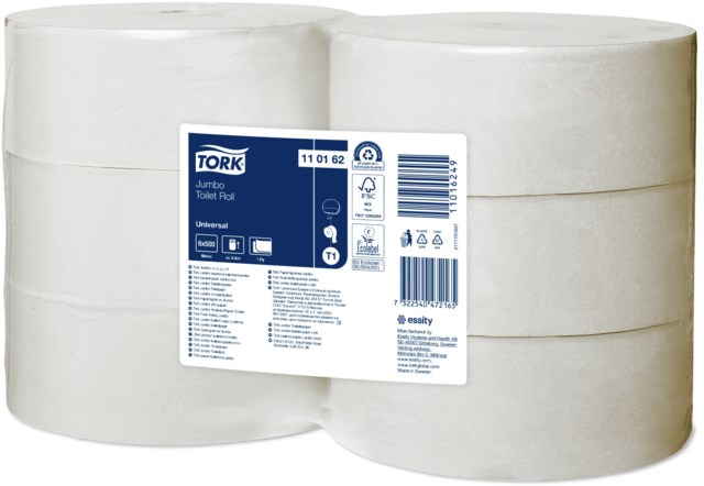Toalettpapper Tork T1  Jumbo 1-lag 6rl/fp - 1