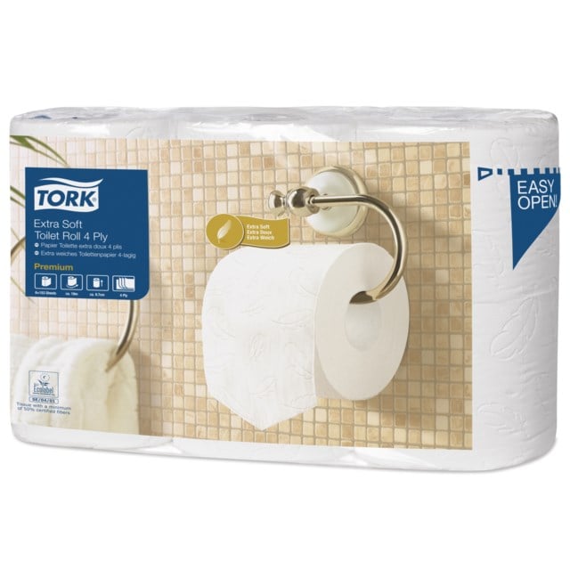Toalettpapper Tork T4 Premium 4-lags extra mjukt 42st/fp - 18,8m - 1