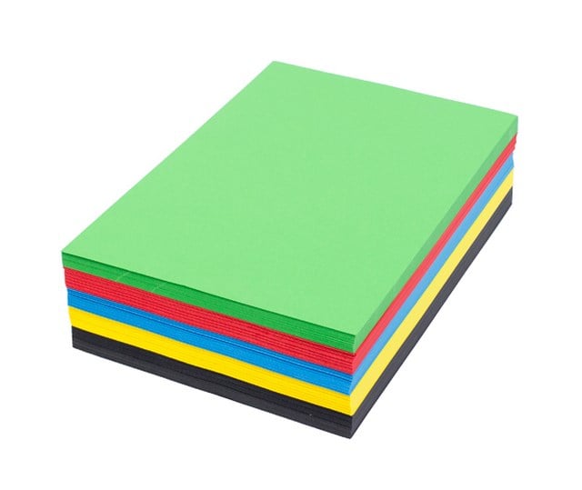 Tonpapper A4 110g 5 färger 500/fp - 1