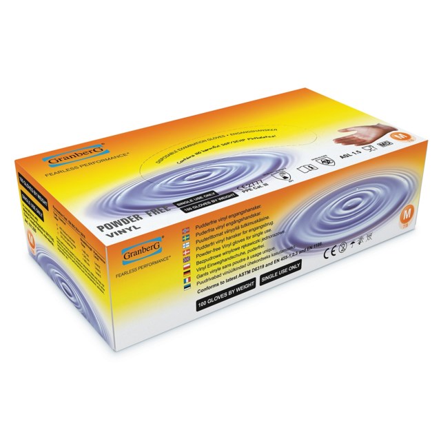 Handskar Vinyl Puderfria 100st/fp - M - 1