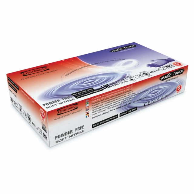 Engångshandske Magic touch soft Nitril puderfria Indigo - STL 12 - 1