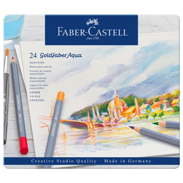 Akvarellpenna Faber-Castell Art Grip 24st/fp - 1