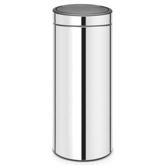 Papperstunna Touch Bin New 30L blankt stål - 295x320x720 - 1