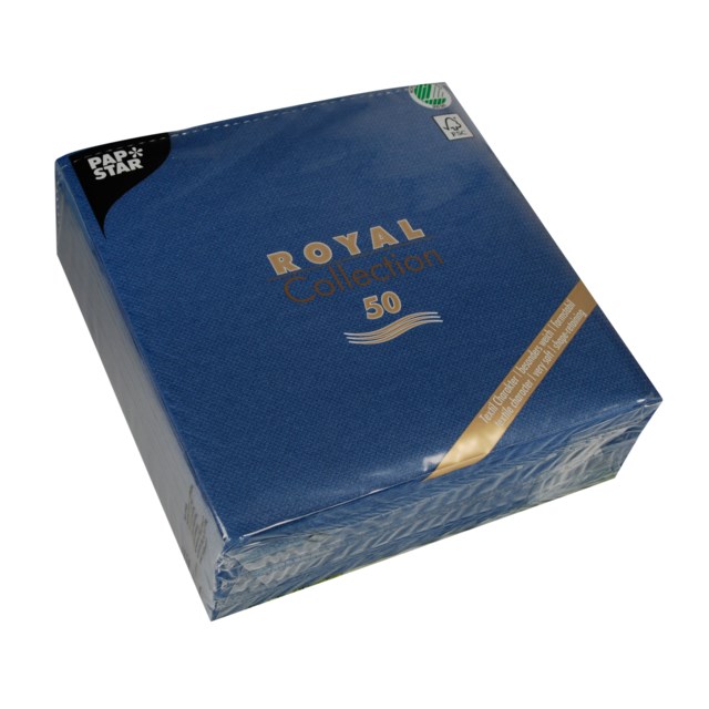 Servett Premium 40x40 cm mörkblå 50/fp - 400x400mm - 1