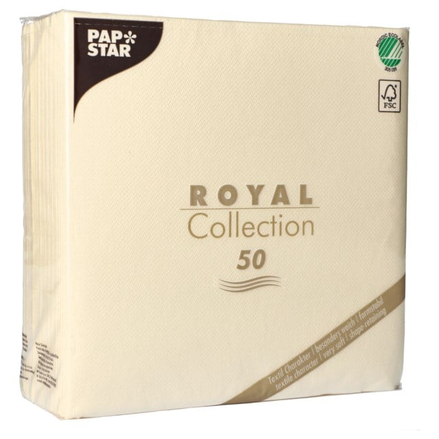 Servett Premium 40x40 cm champagne 50/fp - 400x400mm - 1