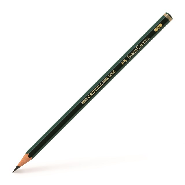 Blyertspenna Faber-Castell 9000 6B - 1