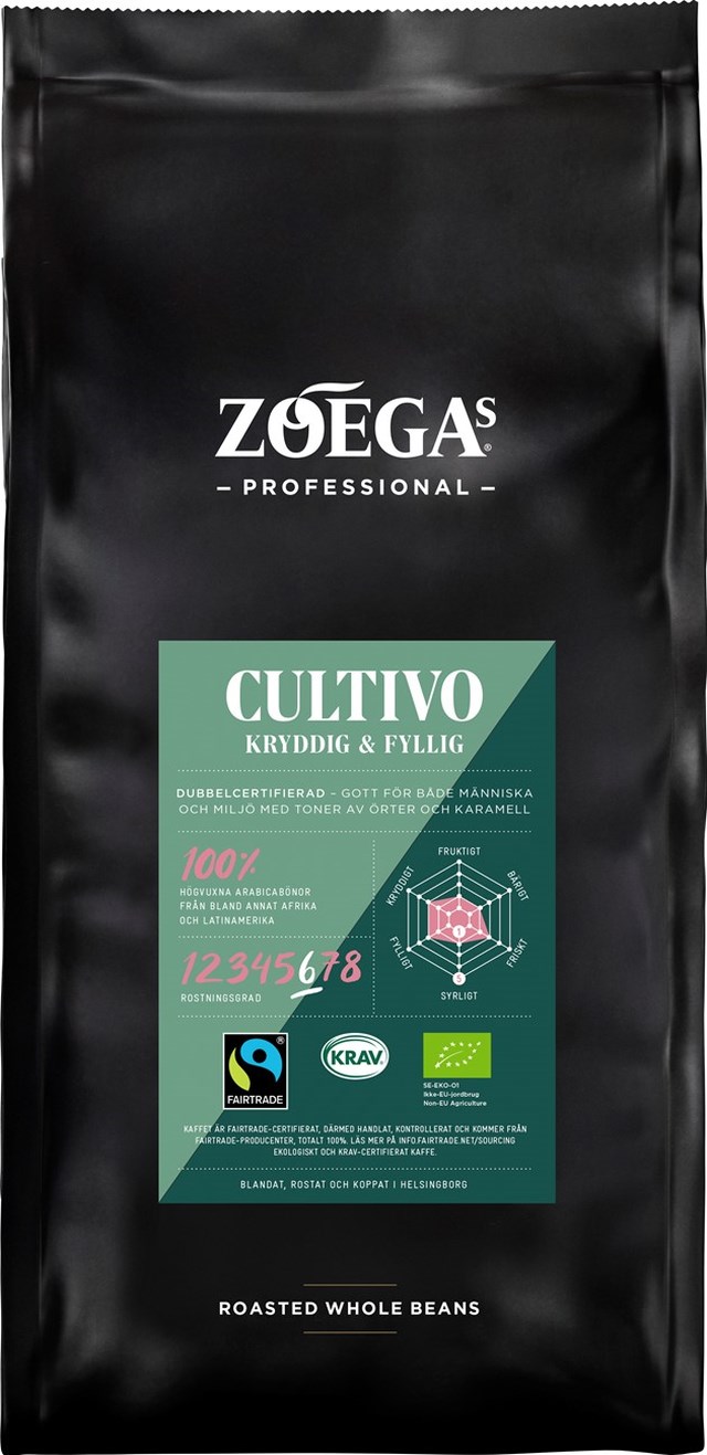 Kaffe Zoega Professional Cultivo hela bönor 750g - 750g - 1