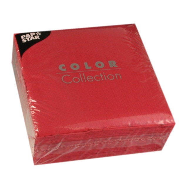 Servett 1-lags 33x33 vinröd 100/fp - 330x330mm - 1