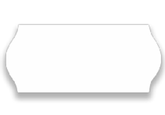 Prismärkningsetikett 26 x 12mm vit G1 6rl/fp - 26x12mm - 1