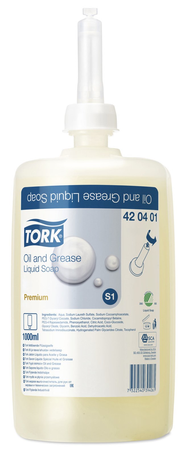 Industritvål Tork Premium S1 1 liter - 1L - 1