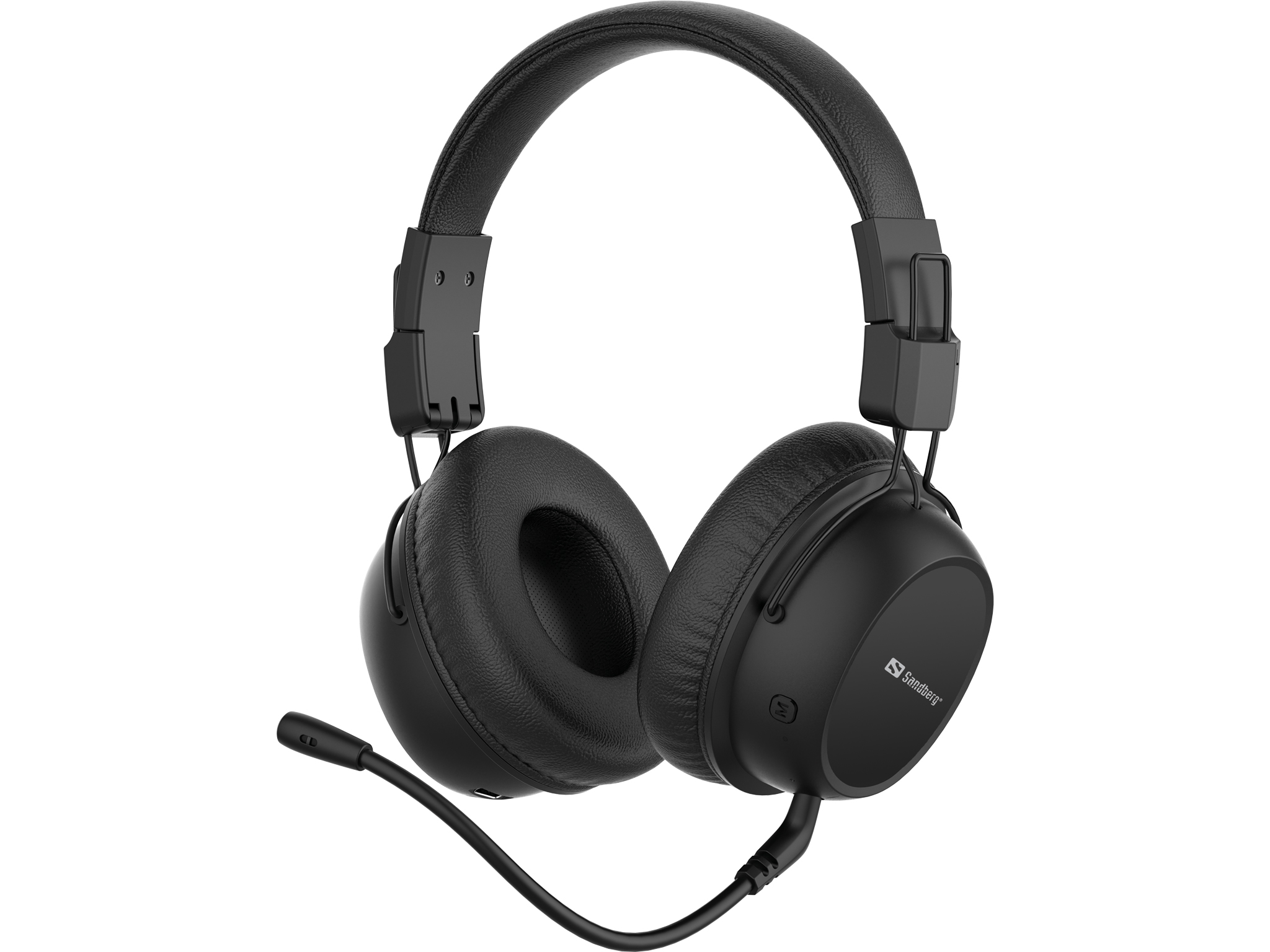 Headset Sandberg Bluetooth ANC FlexMic, svart, trådlöst - Elektronik & IT - Ljud - Headset