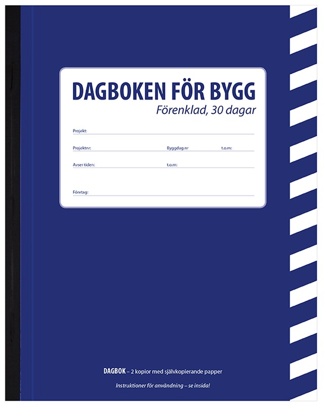 Byggdagbok Burde 30 dagar A5 - 1