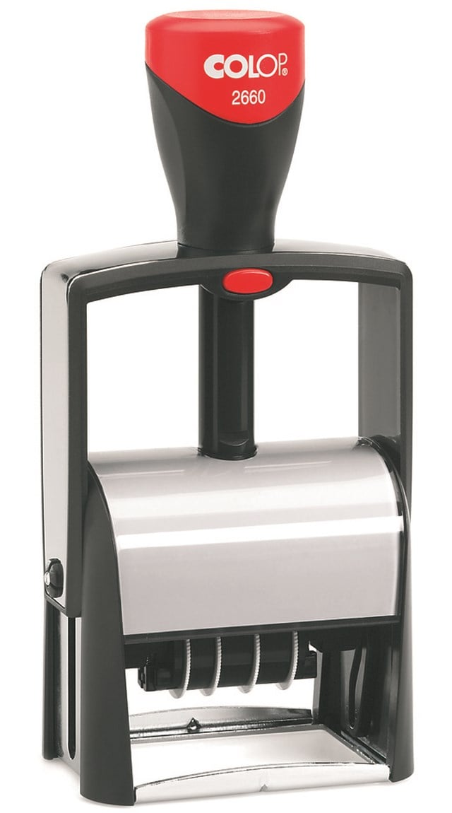 Datumstämpel Colop Stativ S2660 58x37mm svart - 58x37mm - 1