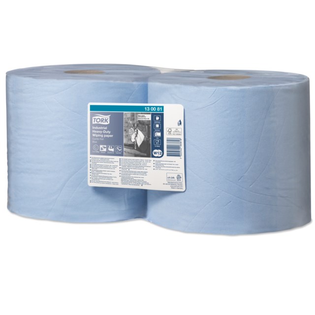Torkpapper Tork W1/W2 extra kraftigt blått 119m 2rl/fp - 119m - 1