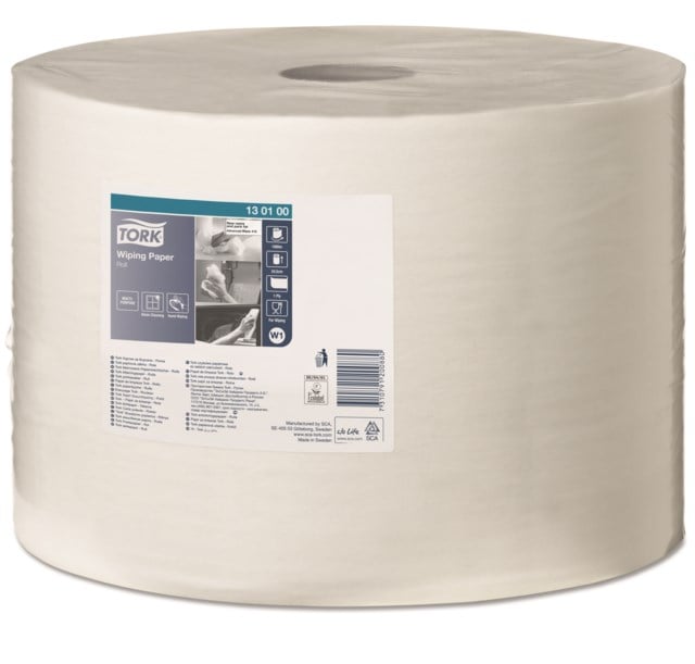 Torkpapper Tork W1 vit 1-lags 24,5cm 1000m - 1000m - 1